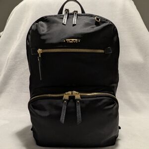 Tumi Black and Gold Men's Backpack